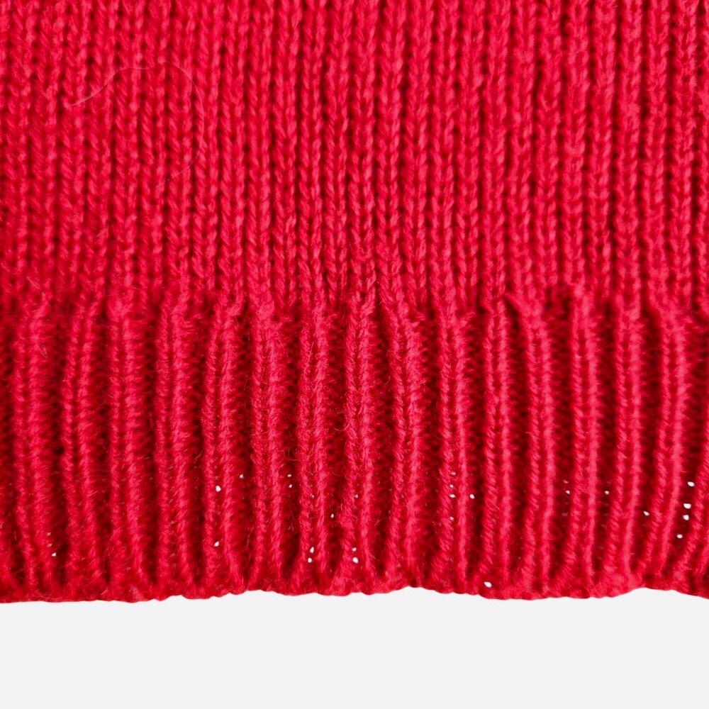 Vintage Scottie Knit Vest 1980s Red Black White Novelty Sweater Campus Casuals - Picture 13 of 16